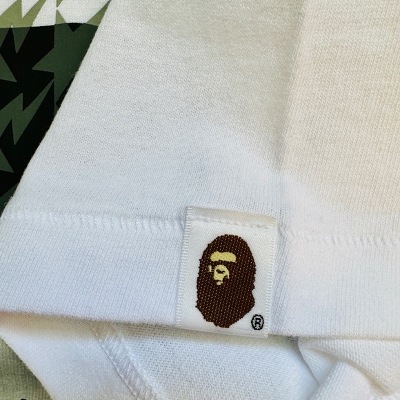 NWT【Bape】A Bathing Ape STA HOUNDSTOOTH APE HEAD TEE MENS L - Picture 8 of 10